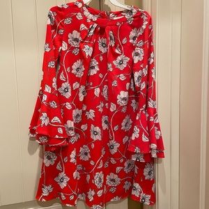 GB girls red floral dress